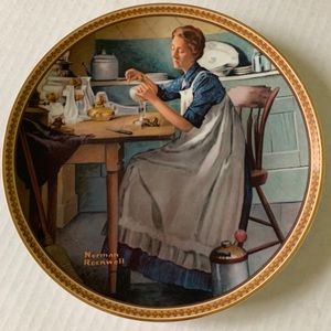 🦋 Vintage Norman Rockwell Plate